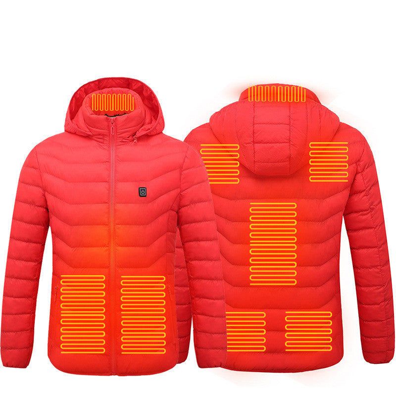 Heated Jacket USB Electric Cotton Coat Zip-up Heater Thermal Clothing Heating Vest
